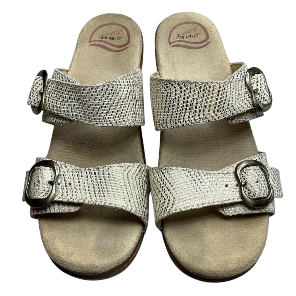 Dansko sz 41 Sophie sandals cream gold sz 11 SH393 - Picture 2 of 8